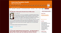 Desktop Screenshot of improvingpopulationhealth.org