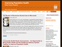 Tablet Screenshot of improvingpopulationhealth.org
